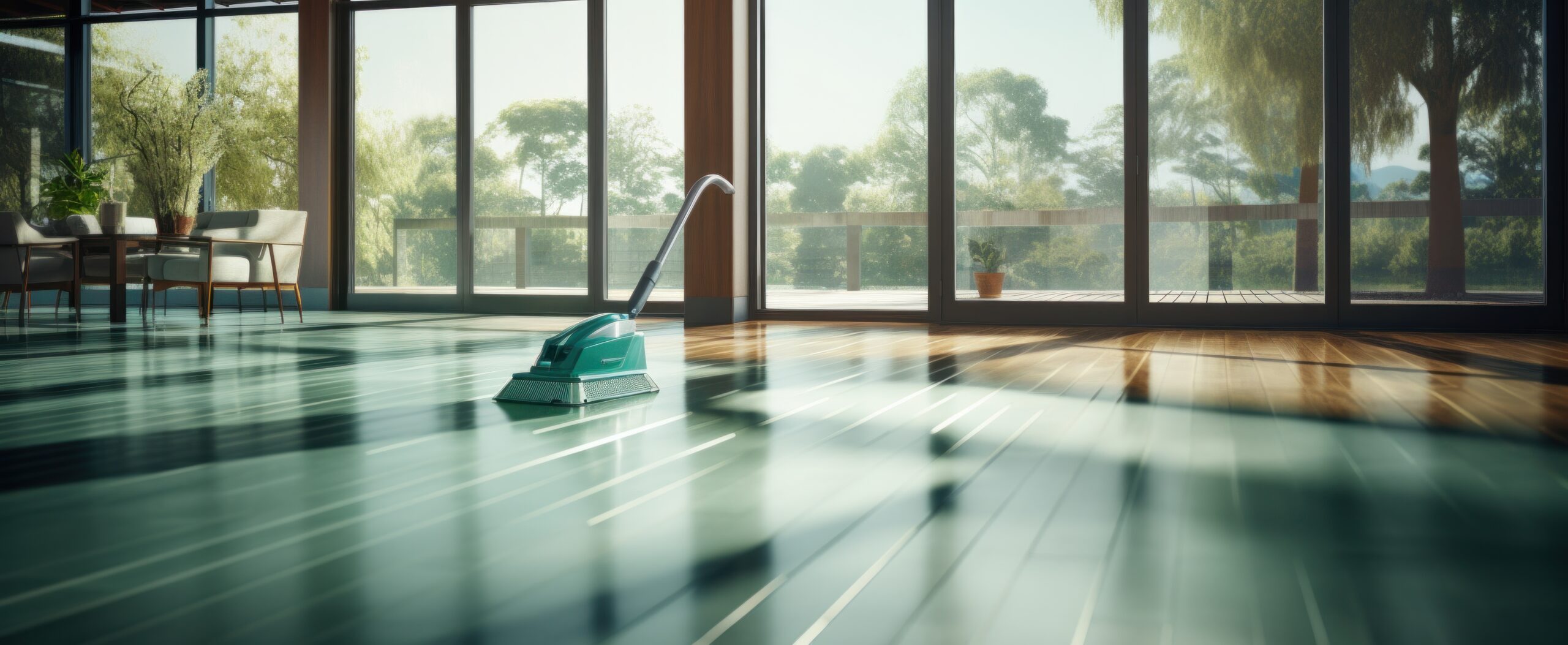 clean tile floor on wooden floor by vacuum mop